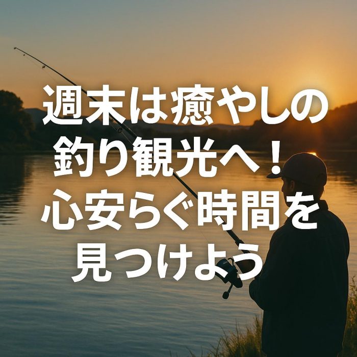 週末は癒やしの釣り観光へ！心安らぐ時間を見つけよう